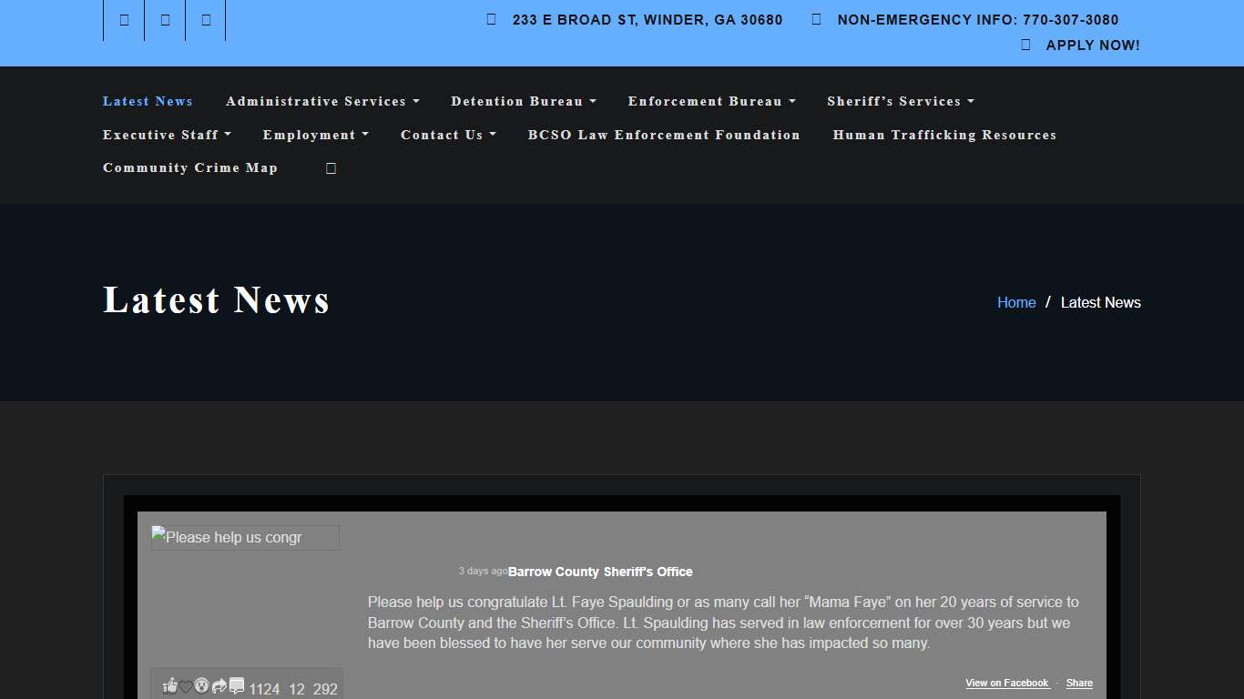 Latest News – BCSO